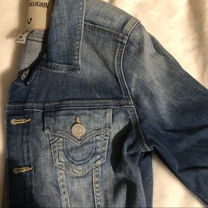 True Religion Cropped Denim Jacket
